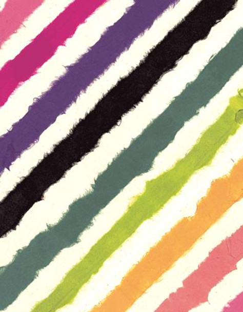 Gift Enclosures Pkt 4/Env- Rainbow Stripe