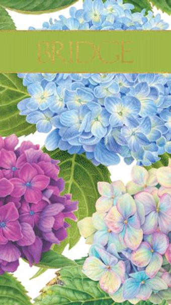 Bridge Score Pad - Hydrangea Garden