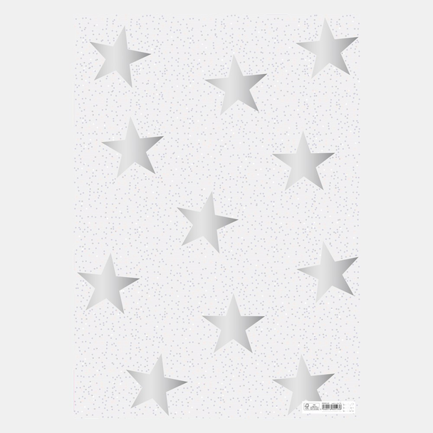 Wrap (Foil Finish) - SALE Silver Stars