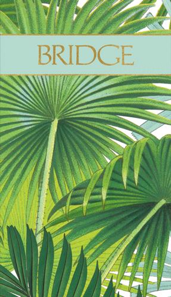 Bridge Score Pad - Palm Fronds