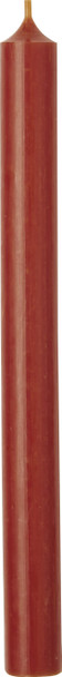 Cylinder Candles (Box 25) - Solid Dusty Orange-25cm-11.5hr($2.50ea)