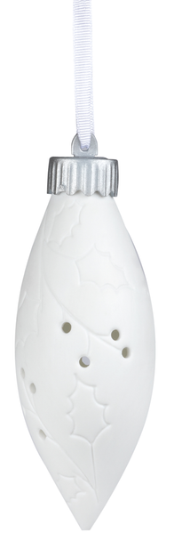 Bauble LED - SALE Porcelain Holly (H13cm)