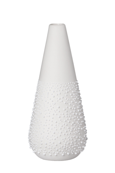 Beaded Glaze - SALE Vase Mini Pearl Stoneware (H14cm)