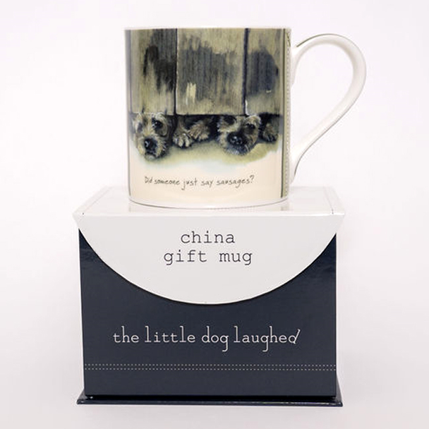 Boxed Bone China Mug - Sausage (8x9cm)