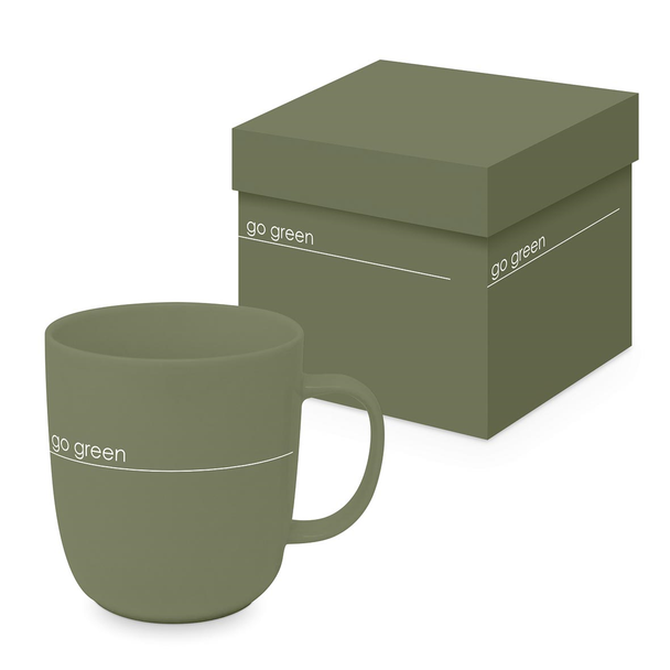 SUPER SALE - Mug 350ml Bespoke Box-Pure-Go Green 