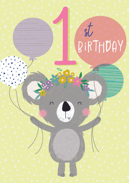 HB- 1st Birthday Koala
