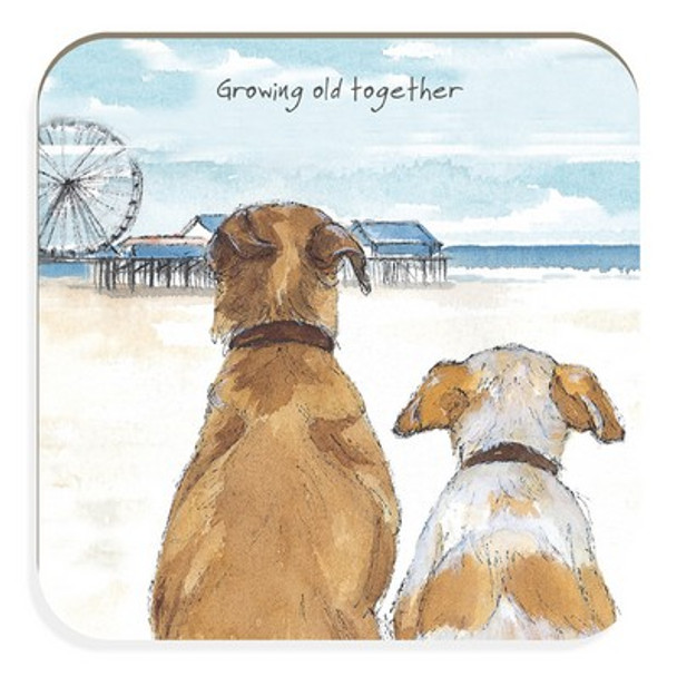 Coaster - Growing Old (10.5cm SQ)