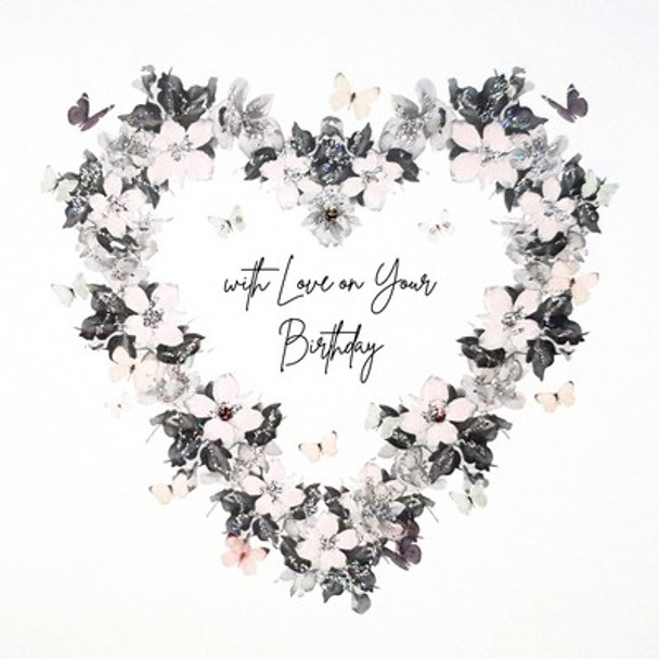 HB- With Love Floral Heart