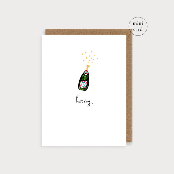 Small Card - Champagne Hooray