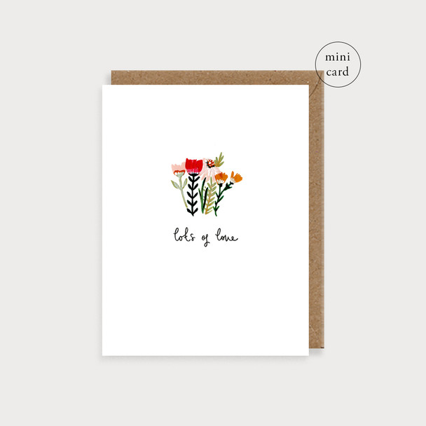 Small Card - Lots of Love Flowers