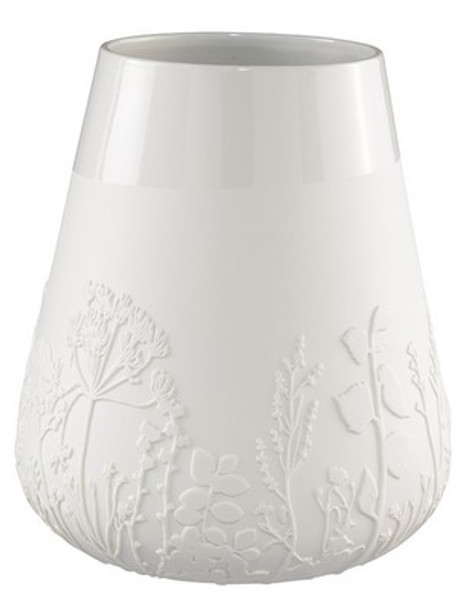 Vase - Poetry Emb Floral Porcelain (Ø15xH26cm)