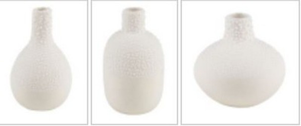 Beaded Glaze - Vases Mini Set 3 Stoneware (H5-8cm)