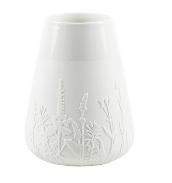 Vase - Poetry Emb Flower Meadow Porcelain (Ø8.5xH18cm)