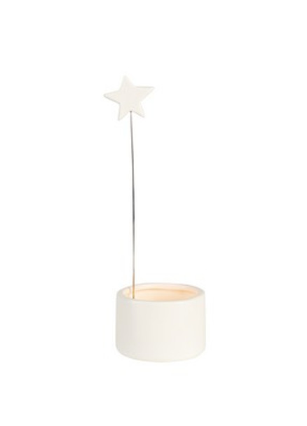 Tealight Holder -  SALE Porcelain Star (Ø6x18.5cm)