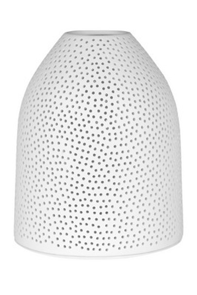 Lantern - 'Heaven' Tall Perforated - with Plate (Ø16.5x21cm)