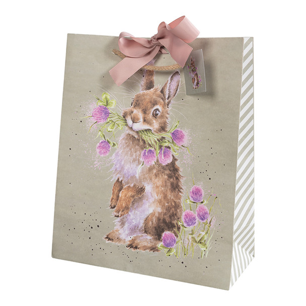 Gift Bag Large Ribbon/Tag - Rabbit