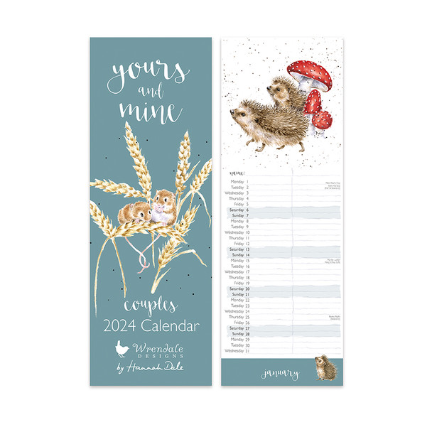 Calendar - SALE-2024 Slim Couples Calendar