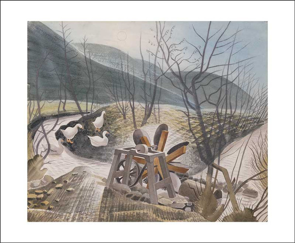 Eric Ravilious - Waterwheel, 1938