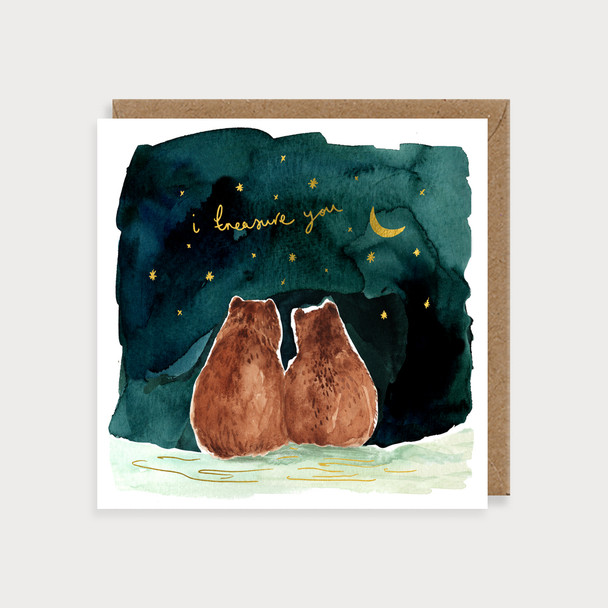 I Treasure You Bears (Gold Foil)