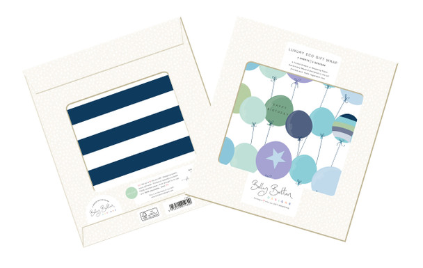 Eco Wrap Pack HB- Blue Balloons & Stripes