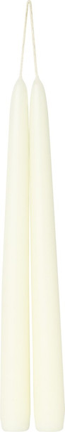 Taper Candle Pairs (Box 6) - Ivory-H24cm-6hr