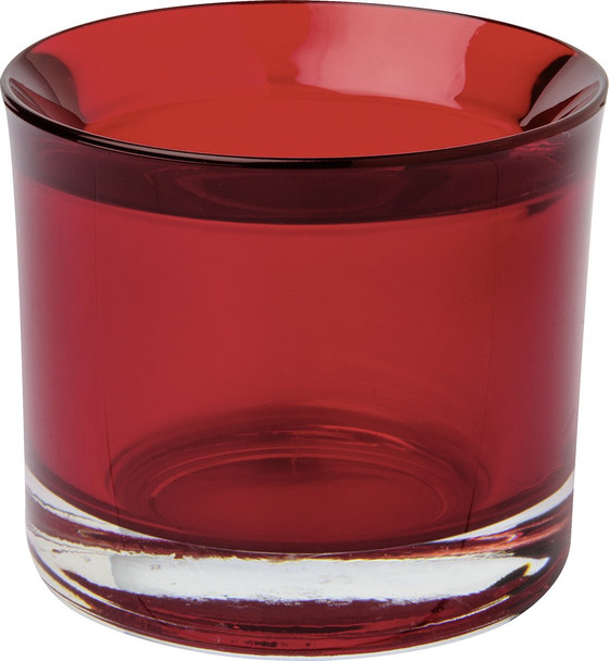 Tealight Votiv Glass - Red (H5.8xØ6.8cm)