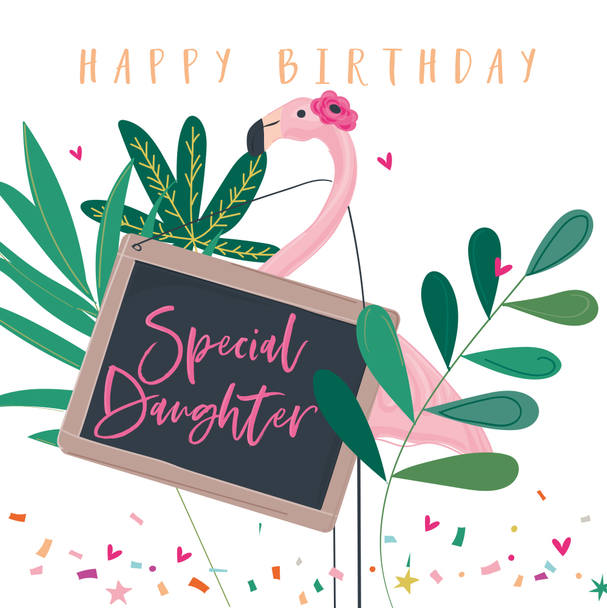 SALE HB- Special Daughter Flamingo