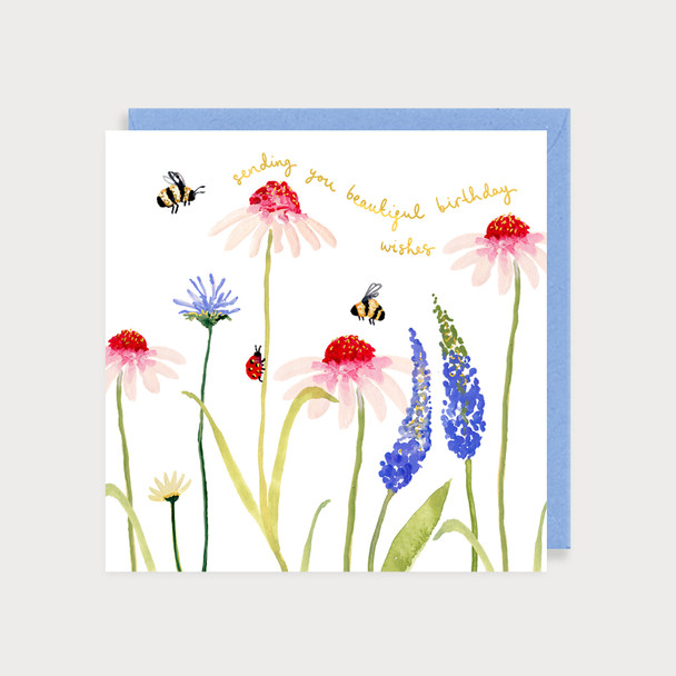 HB- Daisies & Bees (Gold Foil)