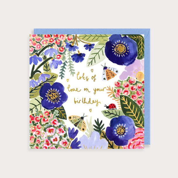 HB- Bugs & Flowers (Gold Foil)