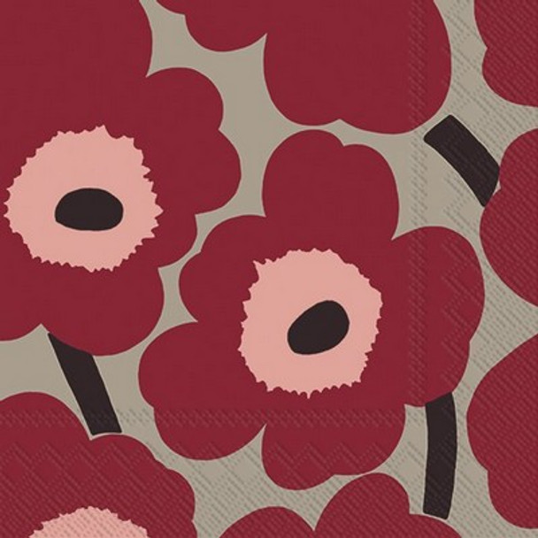 Marimekko - Unikko Red Linen (IHRL 552616)