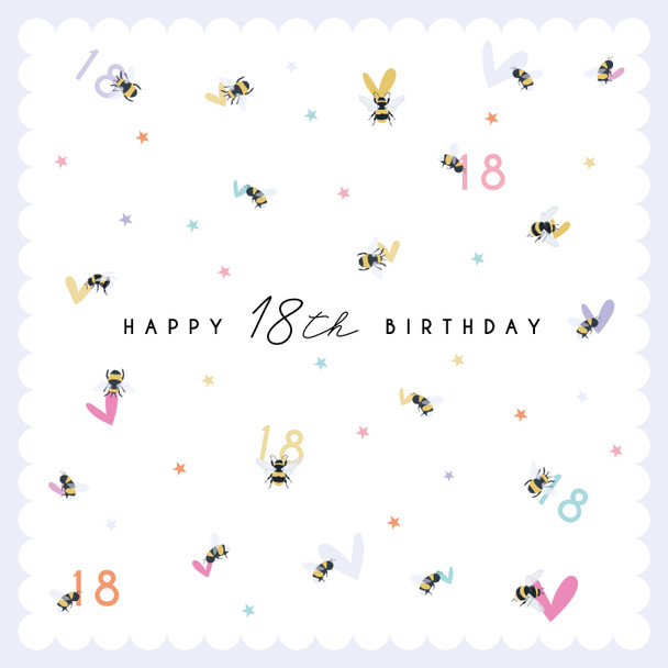 HB- 18th Bees & Hearts (unbagged)