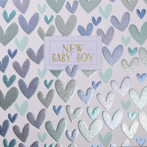 NB- New Baby Boy Hearts
