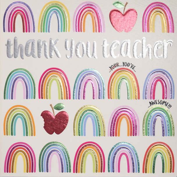 TY- Teacher Rainbows & Apples