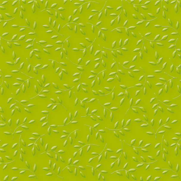 Texture - Leaves Bright Olive (Pkt16)