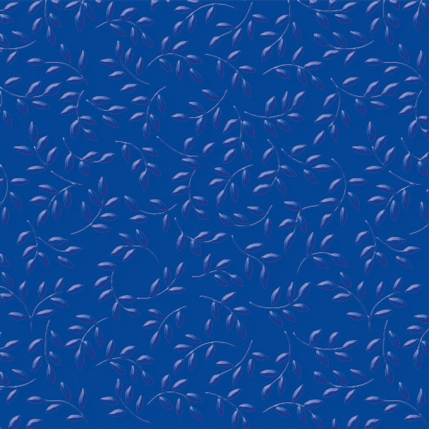 Texture - Leaves Royal Blue (Pkt16)