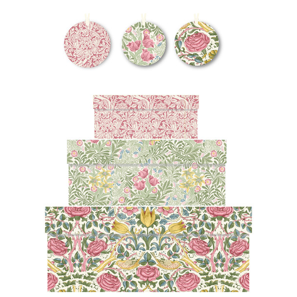 Boxes- WM Rose Spring Green (Nest 3)