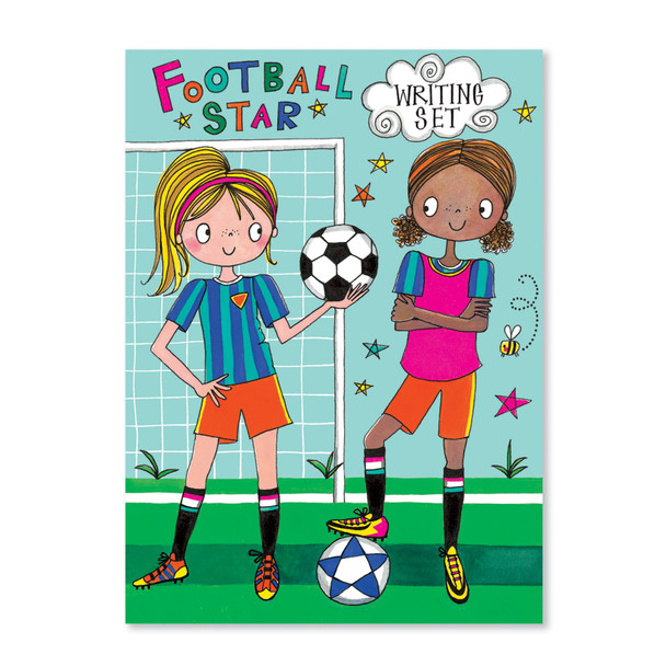 Writing Set Wallet- Football Star (30sheets/20Env/Stickers)