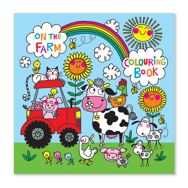 Colouring Book Square - On the Farm