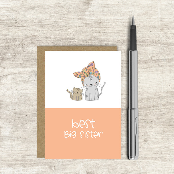 Small Card- Best Big Sister (A7 Unbagged)