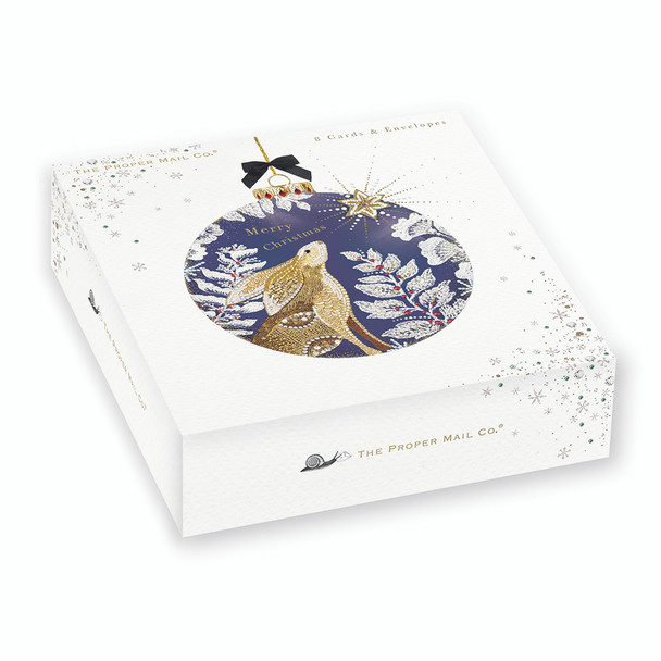 Box 8 Gold Foil - Christmas Bauble (122x135)