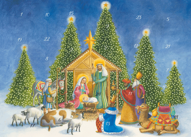 Advent Calendar Card - Nativity