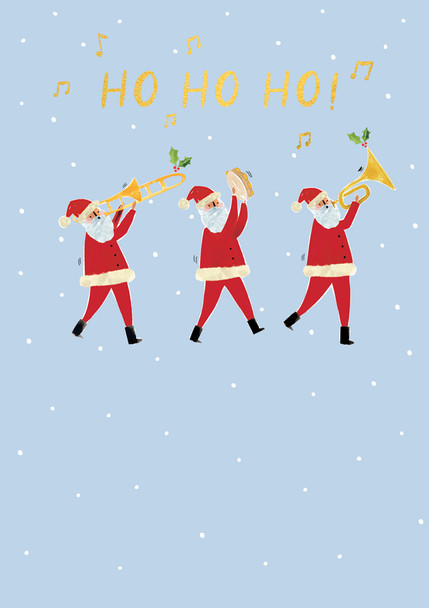 Santas (Gold Foil)