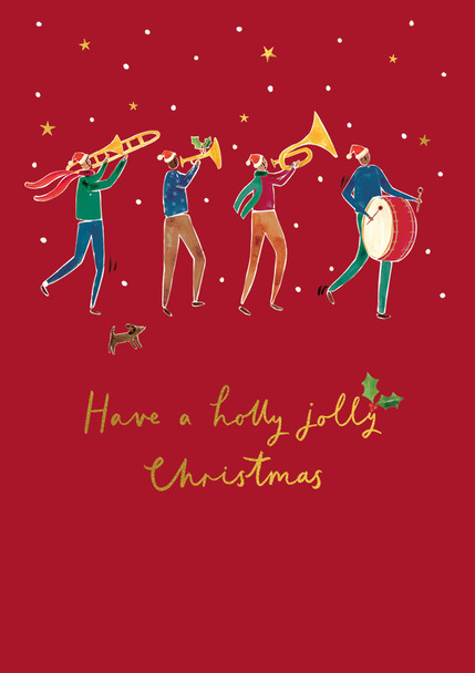 Holly Jolly Christmas Band (Gold Foil)