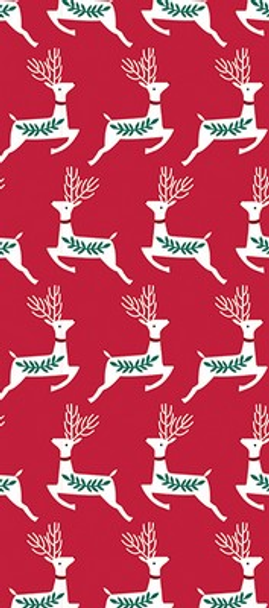 Tissue Paper (4 Sheets)- Kraft Reindeer