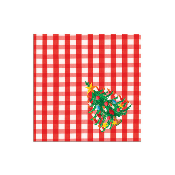 Christmas Tree Gingham-Cocktail