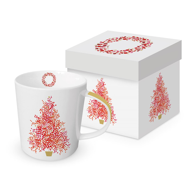 SUPER SALE - Mug 400ml Bespoke Box-Season's Tree