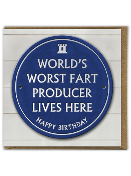 HB- Worlds Worst Fart Producer (Embossed)