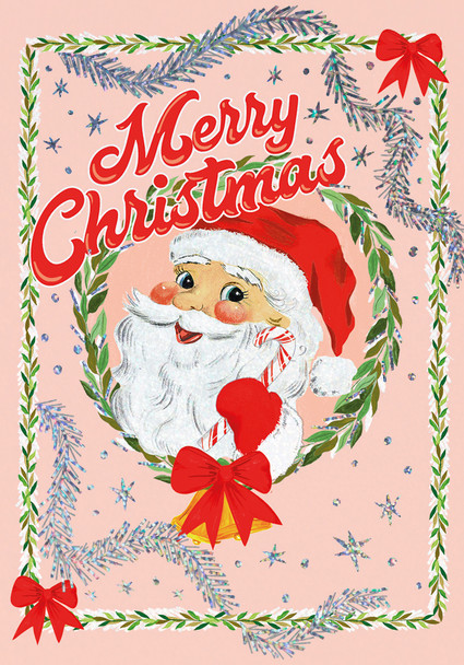 Santa Merry Christmas (105x150)