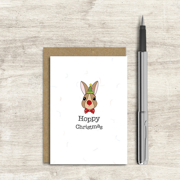 Small Card- Hoppy Christmas (A7 Unbagged)