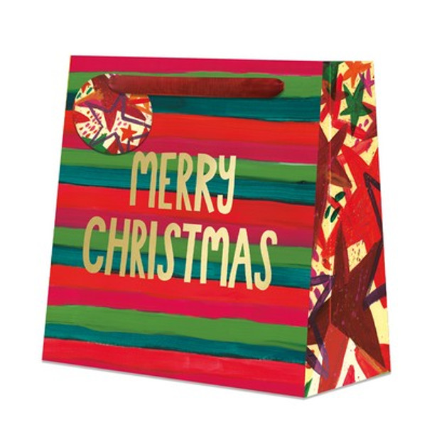 Gift Bag Medium- RB Candy Stripes (W22xH22xD8cm)